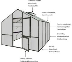 KGT Gewächshaus Lilie IV