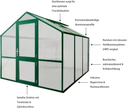 KGT Gewächshaus Rose II