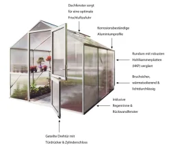 KGT Gewächshaus Rose II