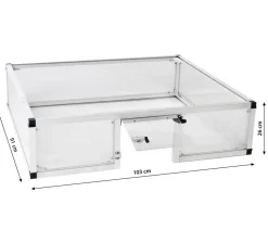 KGT Schildkröten-Unterbau für Frühbeet 100, ca. B103/H26/T91 cm