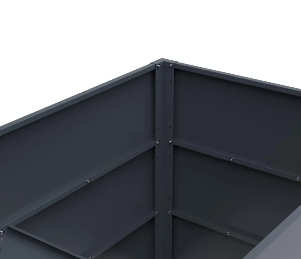 KGT Stahl-Hochbeet Urban Grow, anthrazit/grau