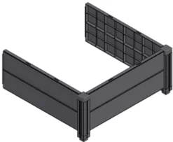 KHW Hochbeet-Erweiterungsset Demeter, ca. B82/H31/T82 cm