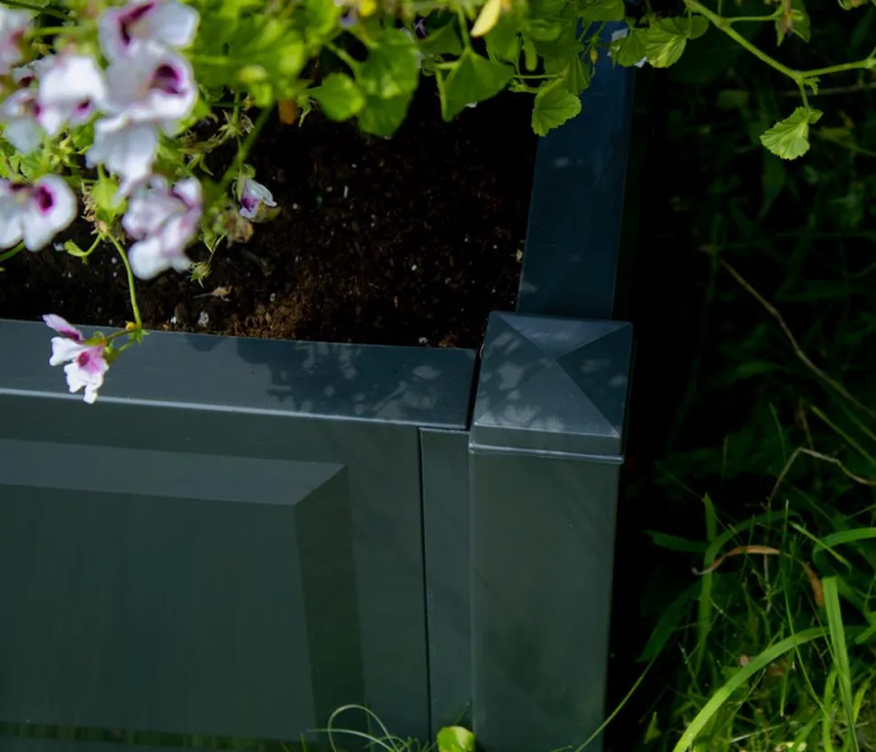 KHW Kunststoff-Gartenbank mit Rosenbogen Amsterdam, ca. B174/H207/T49 cm