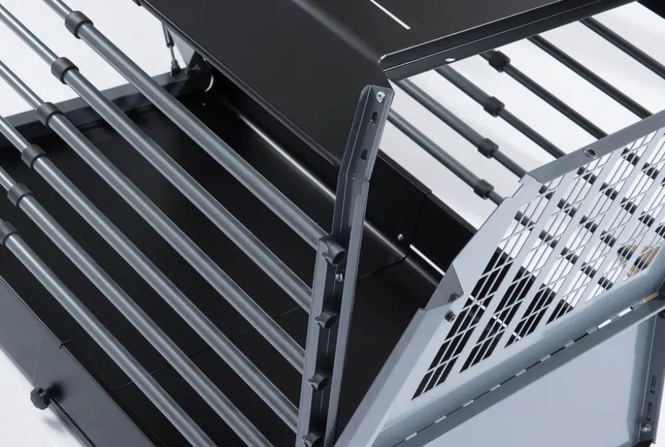 kleinmetall® Hundetransportbox VarioCage Einzelbox SL+, ca. B70/H69/T76-103 cm