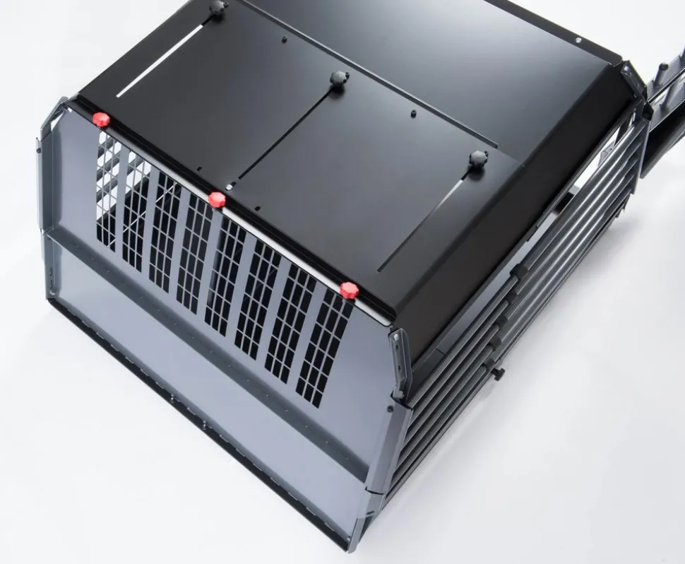 kleinmetall® Hundetransportbox VarioCage Doppelbox M, ca. B93/H65/T76-103 cm