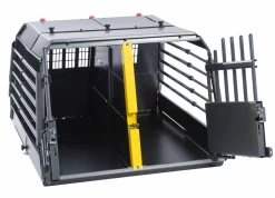 kleinmetall® Hundetransportbox VarioCage Doppelbox M, ca. B93/H65/T76-103 cm