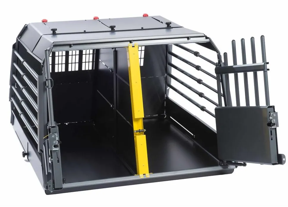 kleinmetall® Hundetransportbox VarioCage Doppelbox M, ca. B93/H65/T76-103 cm
