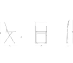 Lafuma Klappstuhl Balcony II, ca. B48/H83/T44 cm