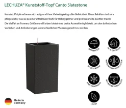LECHUZA® Kunststoff-Topf Canto Stone, quadratisch