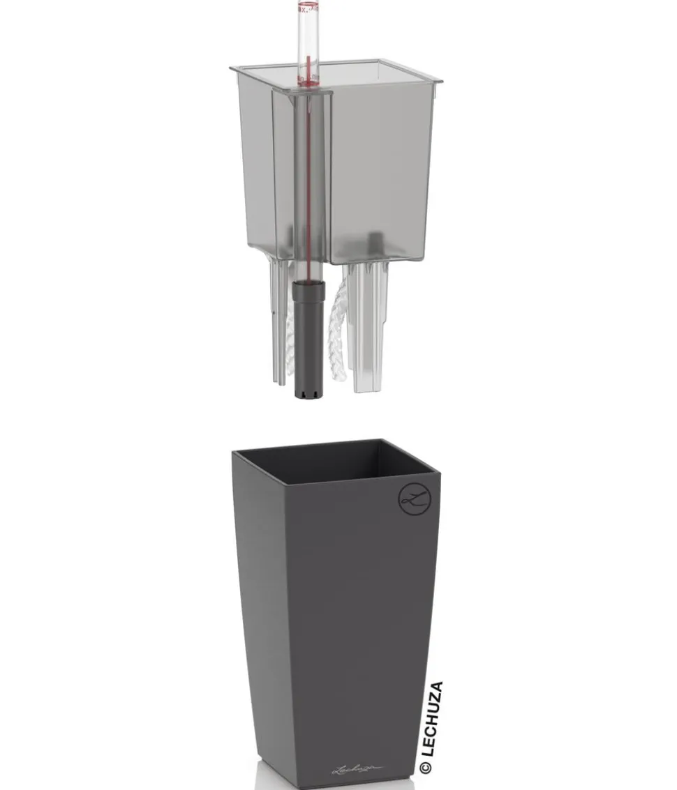 LECHUZA® MAXI/MINI-CUBI, All-in-One-Set, hochglanz