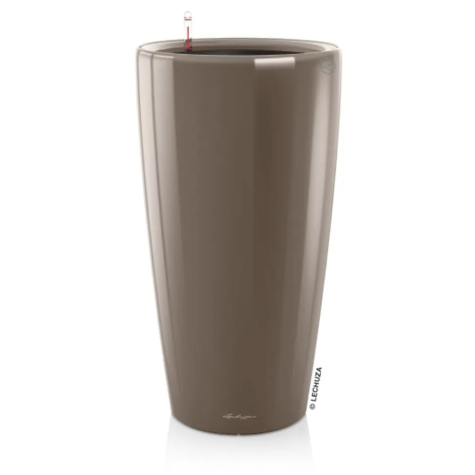 LECHUZA® Rondo hochglanz All-in-One-Set taupe, 15744