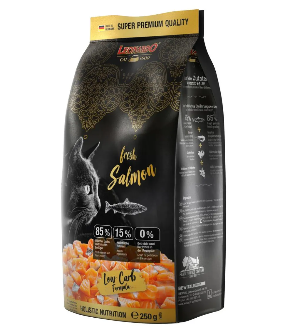 Leonardo Trockenfutter für Katzen Adult fresh Salmon, Lachs
