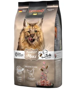 Leonardo Trockenfutter für Katzen Adult Getreidefrei Maxi, Geflügel