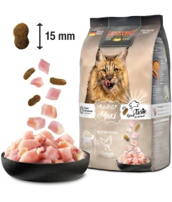 Leonardo Trockenfutter für Katzen Adult Getreidefrei Maxi, Geflügel