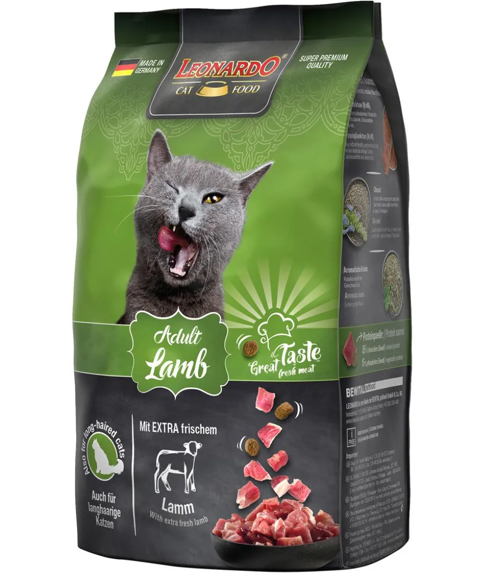 Leonardo Trockenfutter für Katzen Adult Lamb, Lamm