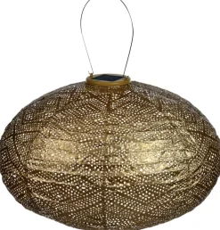 Lumiz Solar-Lampion Oval Ikat, ca. Ø40/H27 cm