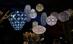 Lumiz Solar-Lampion Round Ikat, ca. Ø30/H29 cm