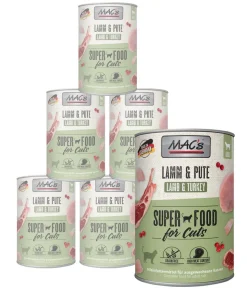 MAC's CAT Nassfutter für Katzen Fleischmenü, 6 x 400 g