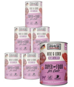 MAC's CAT Nassfutter für Katzen Fleischmenü, 6 x 400 g