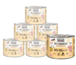 MAC's CAT Nassfutter für Katzen Fleischmenü, 6 x 200 g