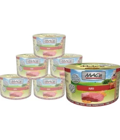 MAC's CAT Nassfutter für Katzen Fleischmenü, 6 x 200 g