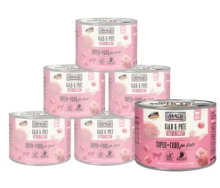 MAC's CAT Nassfutter für Katzen Fleischmenü, 6 x 200 g