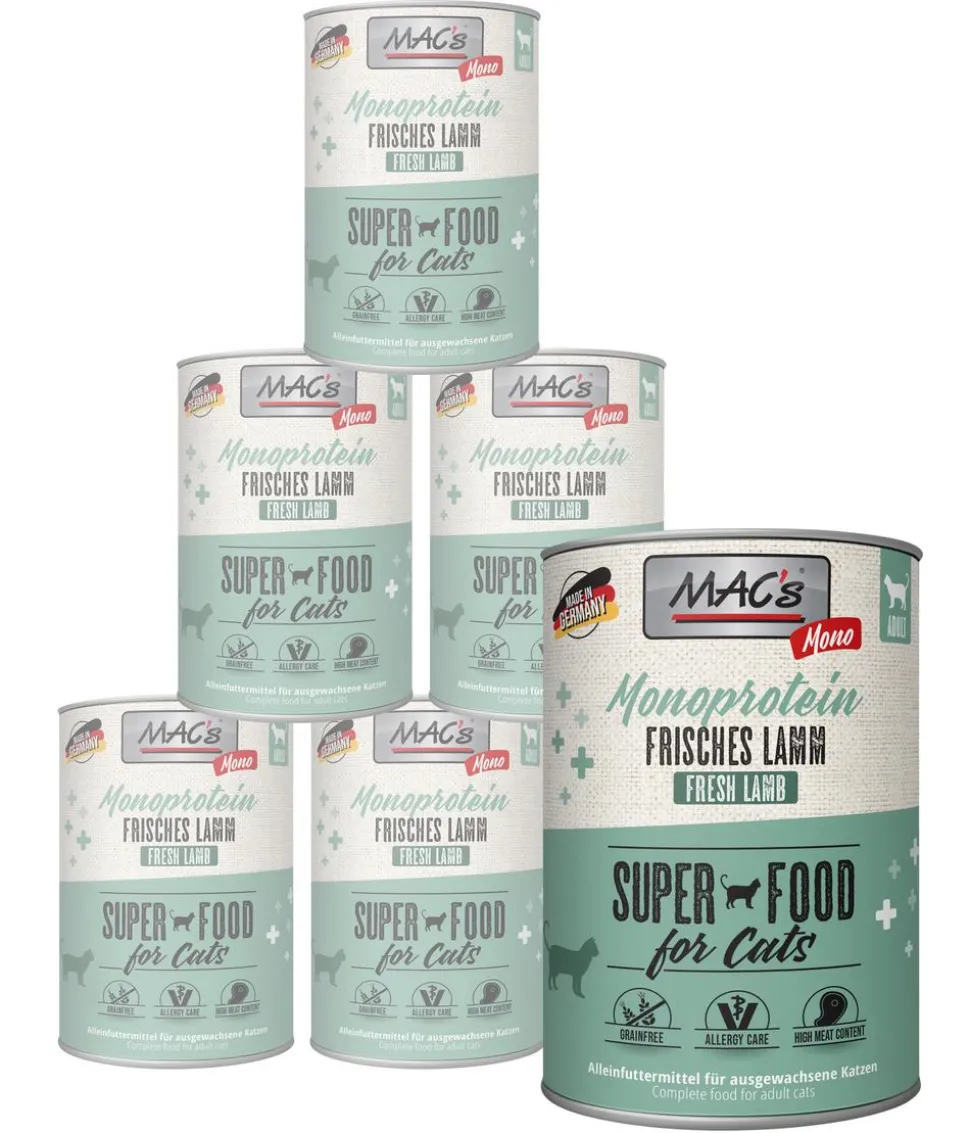 MAC's CAT Nassfutter für Katzen Sensitive, 6 x 200 g/400 g
