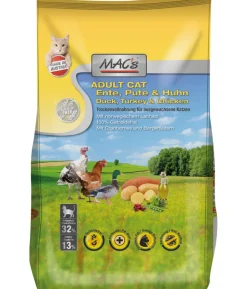 MAC's CAT Trockenfutter für Katzen Adult, Ente, Pute & Huhn