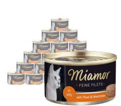 Miamor Nassfutter für Katzen Feine Filets in Jelly, 24 x 100 g