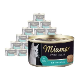 Miamor Nassfutter für Katzen Feine Filets in Jelly, 24 x 100 g