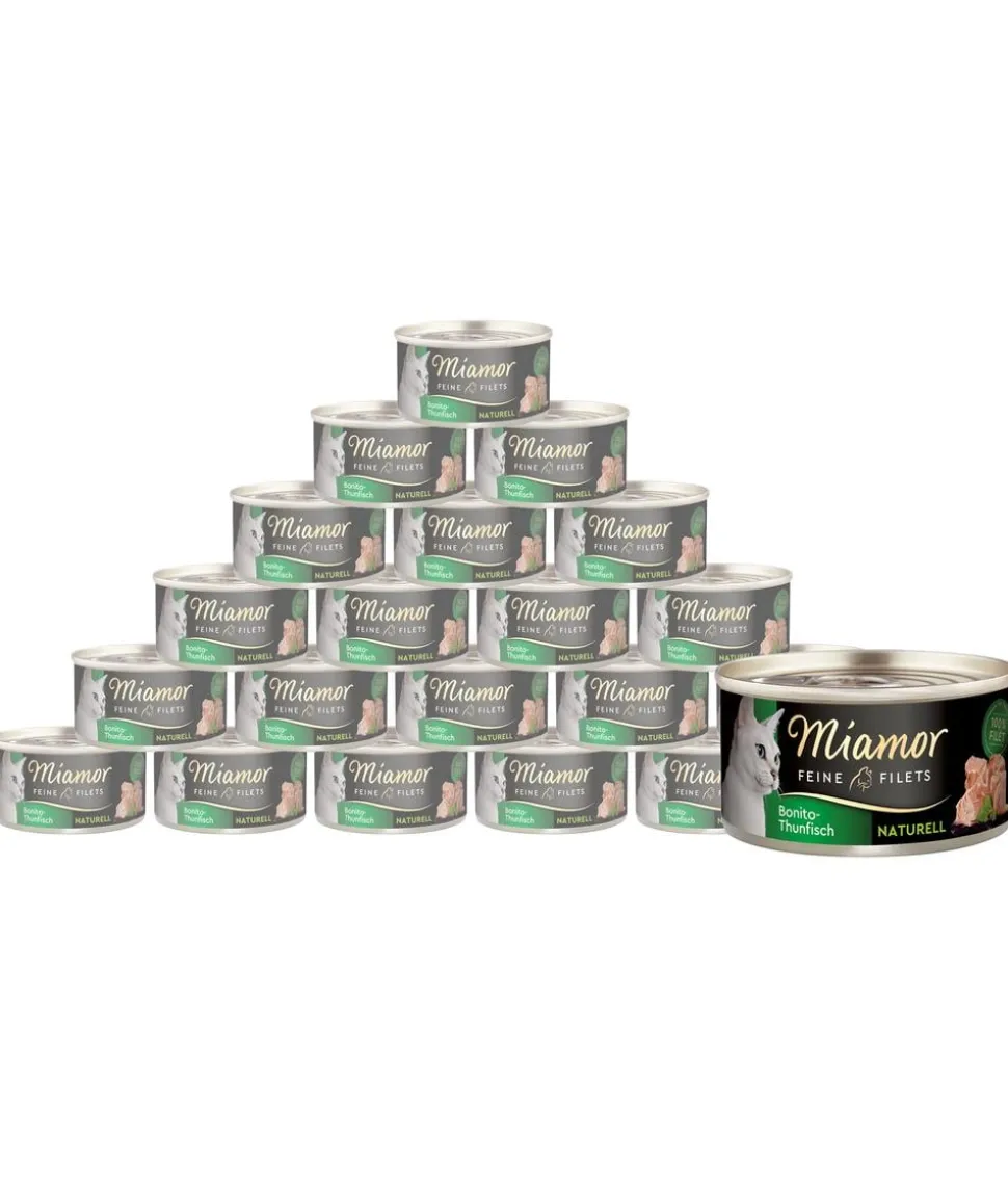 Miamor Nassfutter für Katzen Feine Filets naturelle, 24 x 80 g