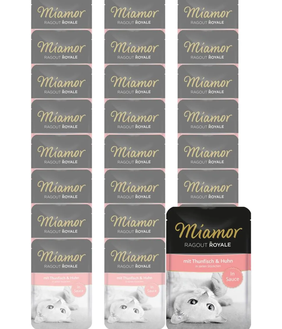 Miamor Nassfutter für Katzen Ragout Royale in Sauce, 22 x 100 g