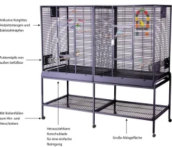 Montana Vogelvoliere Madeira Double, Antik, ca. B165/H155/T54 cm