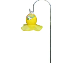 MP Glaszauber Glas-Miniglocke mit Stab, ca. Ø8/H65 cm