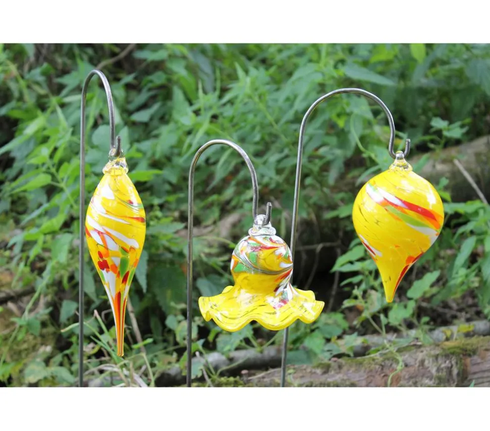 MP Glaszauber Glas-Minizwiebel mit Stab, ca. Ø10/H65 cm