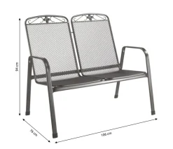 MWH Metall-Bank Savoy, 2-Sitzer