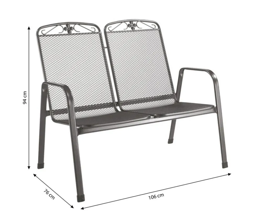 MWH Metall-Bank Savoy, 2-Sitzer