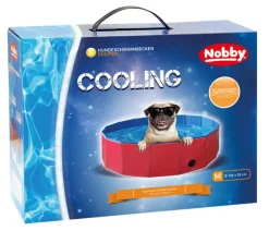 Nobby Hundepool, rund, rot/blau ca. Ø120/H30 cm