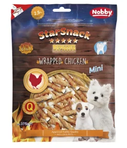 Nobby® Hundesnack StarSnack Barbecue Mini Wrapped Chicken, Hühnchen, 375 g
