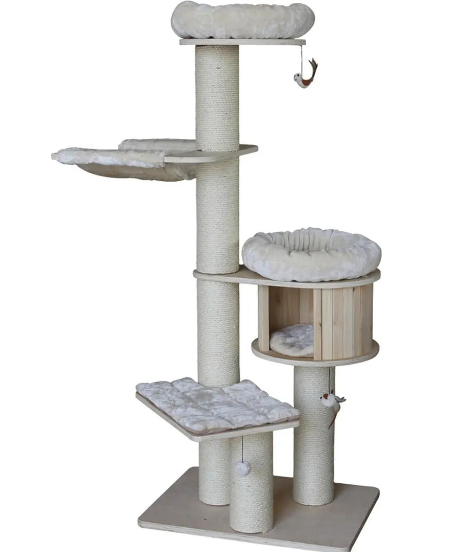 Nobby Kratzbaum Odun, beige, ca. B76/H176/T56 cm