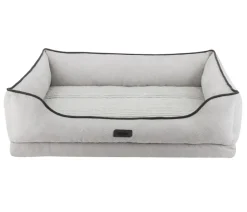Nobby Orthopädisches Komfortbett Lago, rechteckig, hellgrau, ca. B90/H24/T70 cm