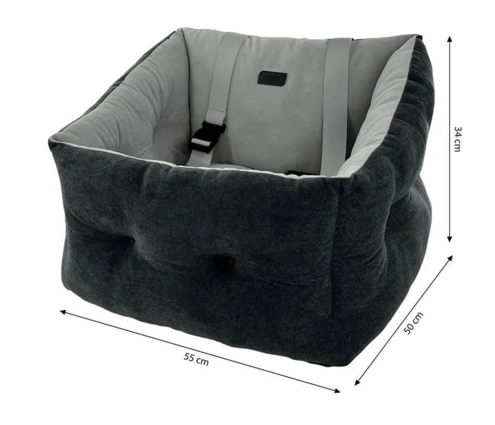Nobby Reisebett Rian, rechteckig, dunkelgrau, ca. B55/H34/T50 cm