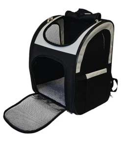Nobby Tierrucksack Extend 2, creme/schwarz, ca. B34/H41/T28 cm