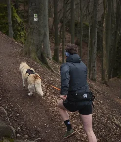 Non-stop dogwear Bauch-Laufgurt Trail light belt, schwarz