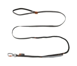 Non-stop dogwear Hundeleine Touring bungee adjustable, schwarz/grau, L1,46 m
