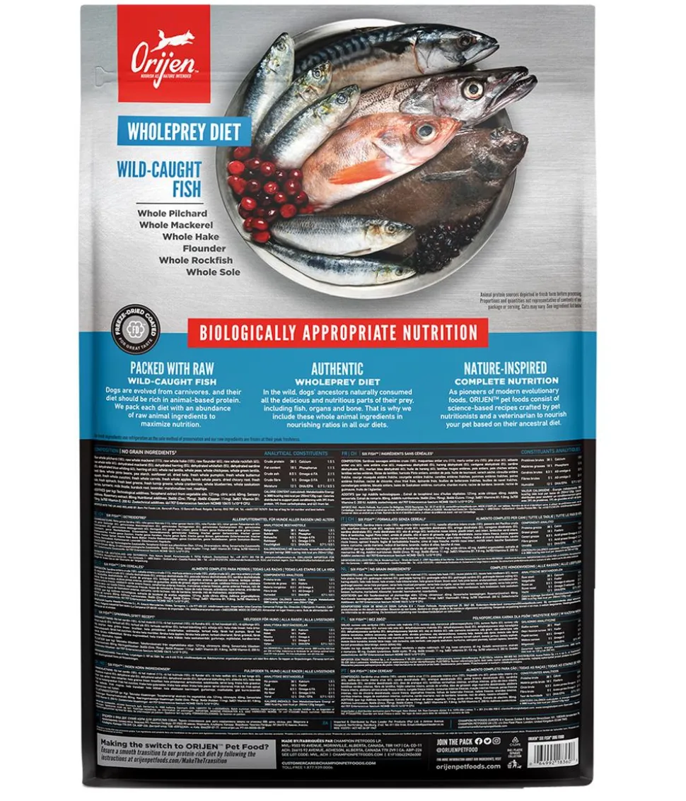 ORIJEN™ Trockenfutter für Hunde Six Fish