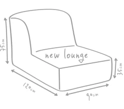 Outbag Outdoor-Sitzsack Newlounge Plus, ca. B90/H75/T120 cm