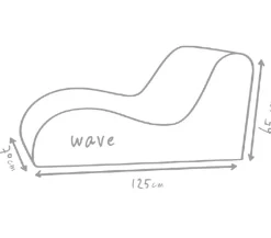 Outbag Outdoor-Sitzsack Wave Plus, ca. B70/H65/T125 cm