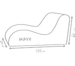 Outbag Outdoor-Sitzsack Wave Plus, ca. B70/H65/T125 cm