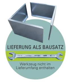 Palatino Cortenstahl-Pflanzgefäß Urban mit Rankhilfe, rechteckig, braun, ca. B200/H183/T100 cm